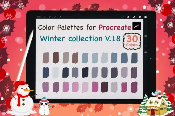 Procreate Color Palettes Winter V18