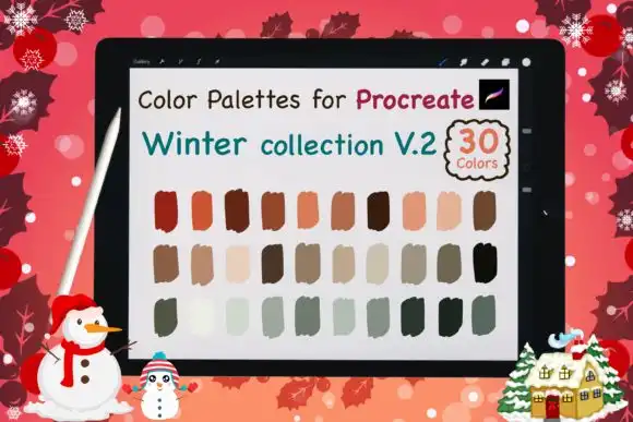 Procreate Color Palettes Winter V2
