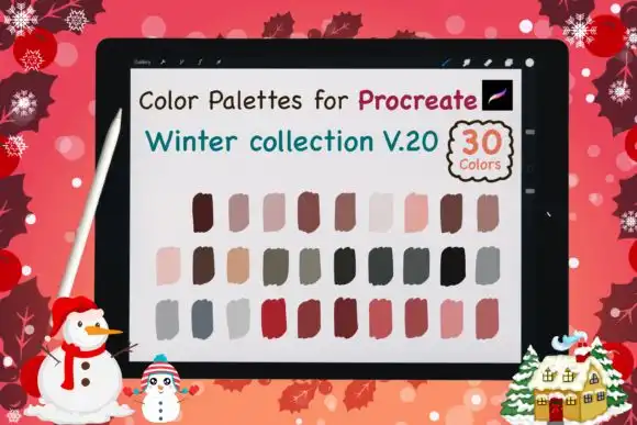 Procreate Color Palettes Winter V20