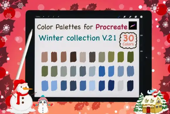 Procreate Color Palettes Winter V21