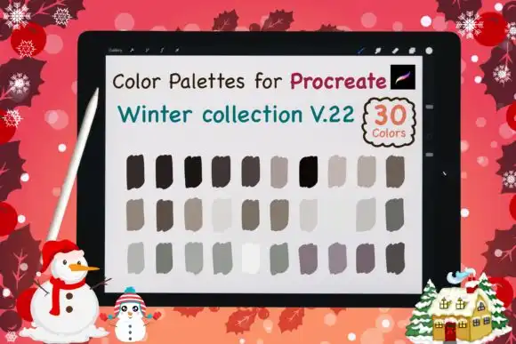 Procreate Color Palettes Winter V22