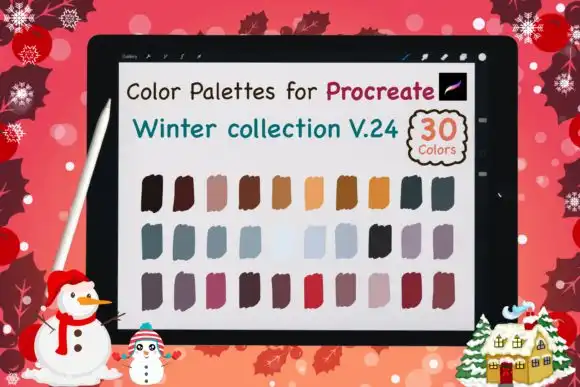Procreate Color Palettes Winter V24