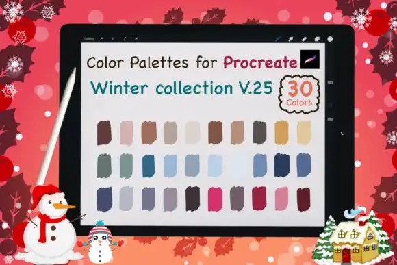 Procreate Color Palettes Winter V25