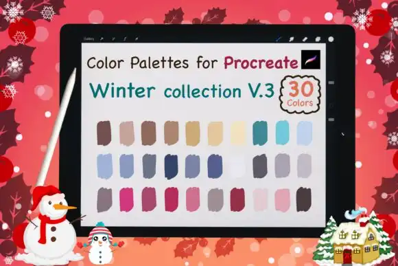 Procreate Color Palettes Winter V3
