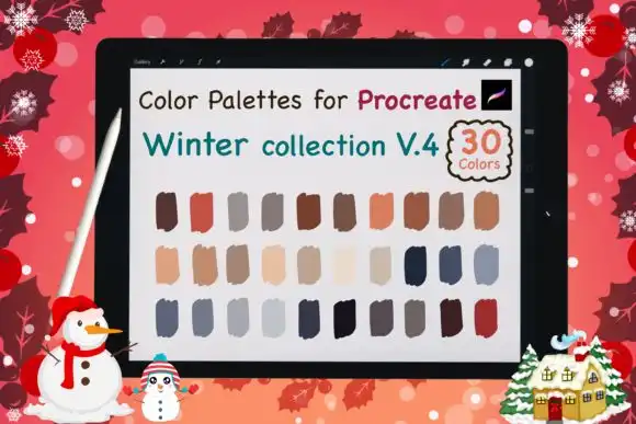 Procreate Color Palettes Winter V4