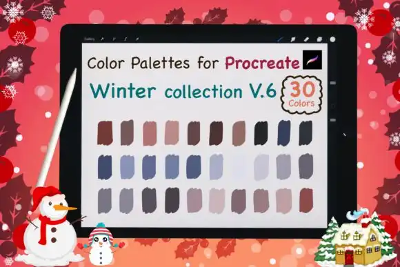 Procreate Color Palettes Winter V6