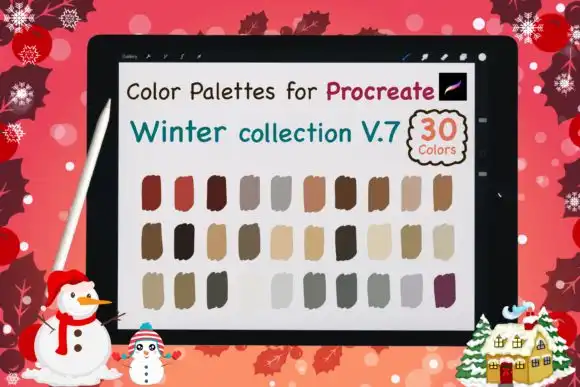 Procreate Color Palettes Winter V7