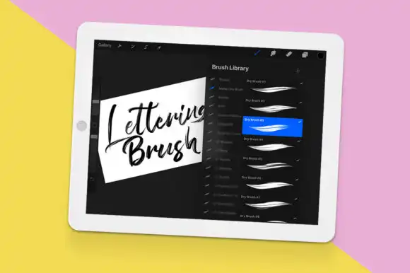 Procreate Dry Brushes 9 procreate dry brushes (2) 30381
