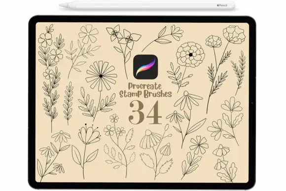 Procreate Flower Brushes