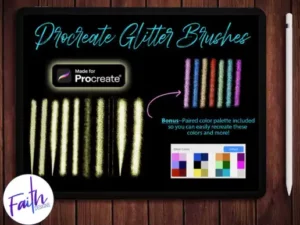 procreate glitter brushes color palette graphics 27001206 1 1 580x387 30212