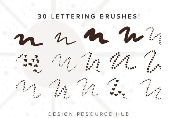 Procreate Lettering, Grid, & Texture Set 8 procreate lettering grid texture set graphics 25948102 4 580x387 33124