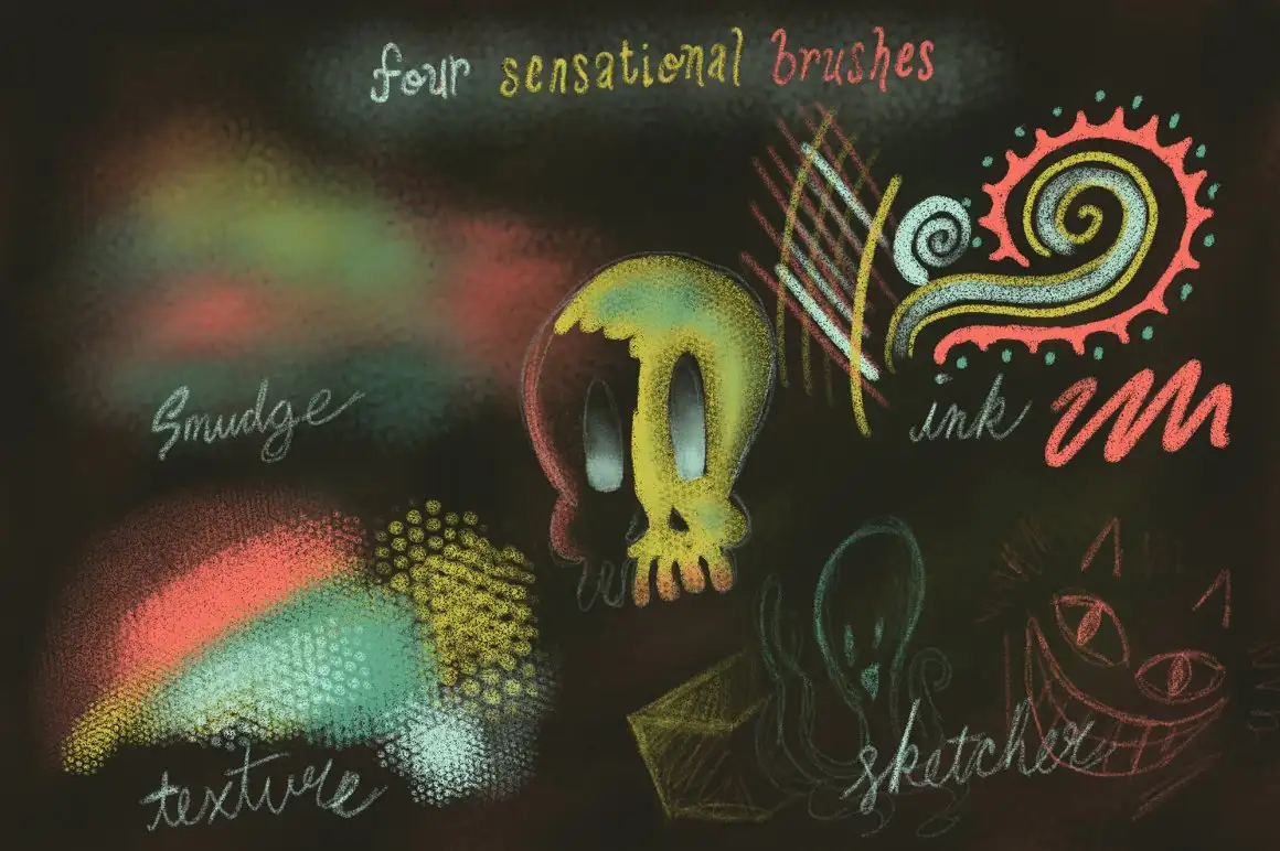 Procreate Pastellesque Brushes 5 procreate pastellesque brushes (1) 19635