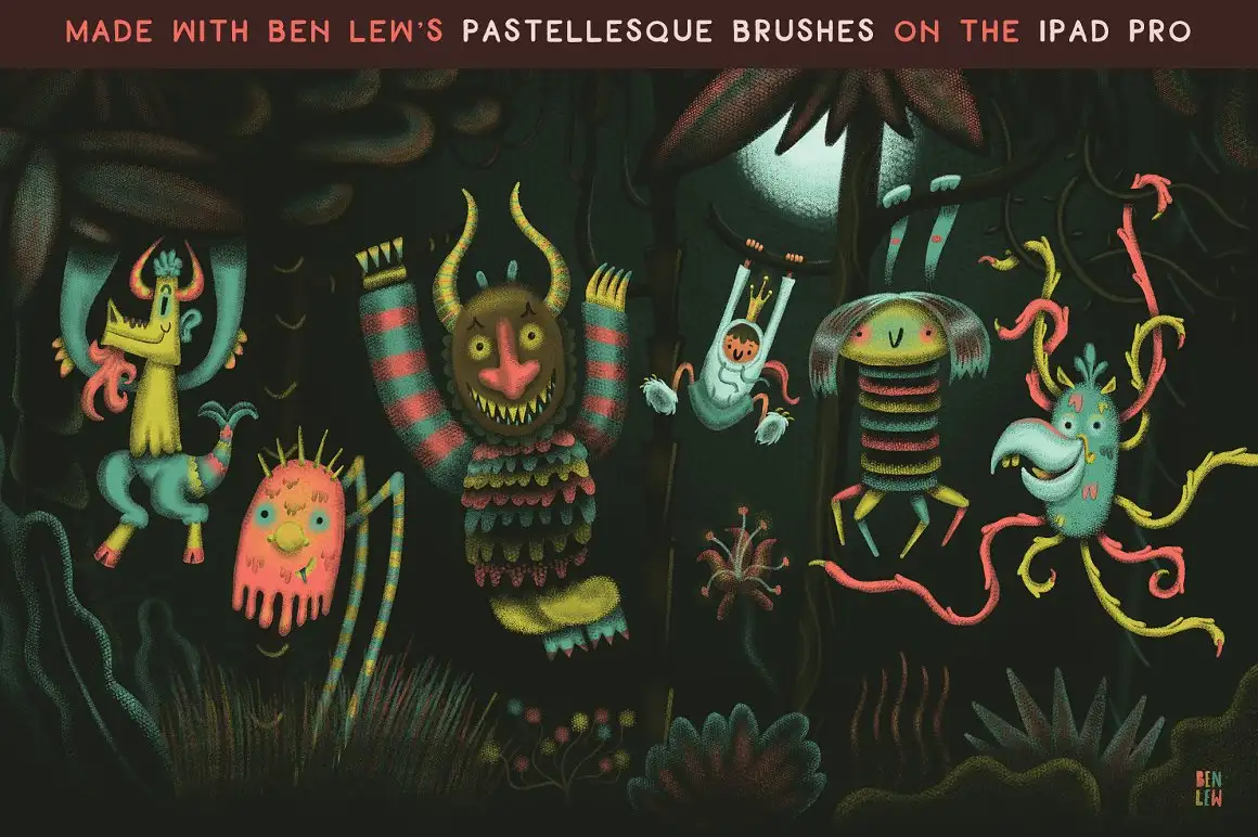 Procreate Pastellesque Brushes 4 procreate pastellesque brushes (3) 19665