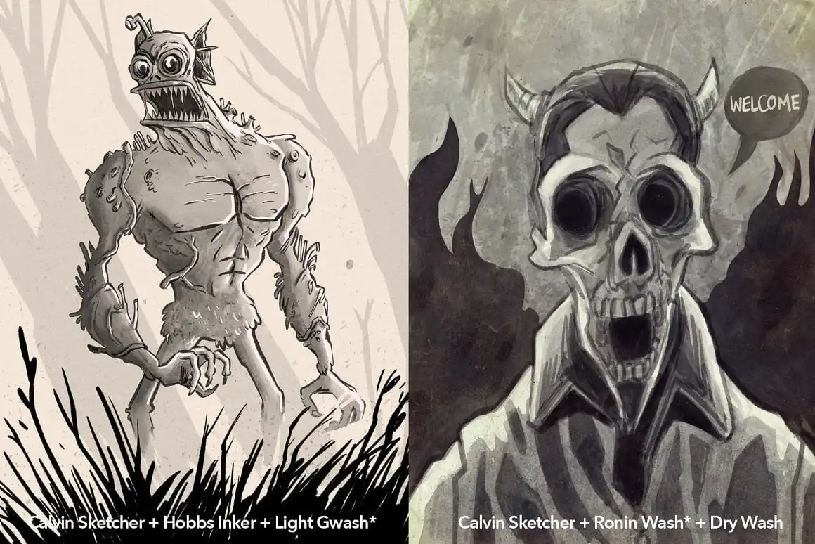 Procreate Samurai Ink Brushes 4 procreate samurai ink brushes (10) 34348