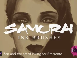 procreate samurai ink brushes 33108