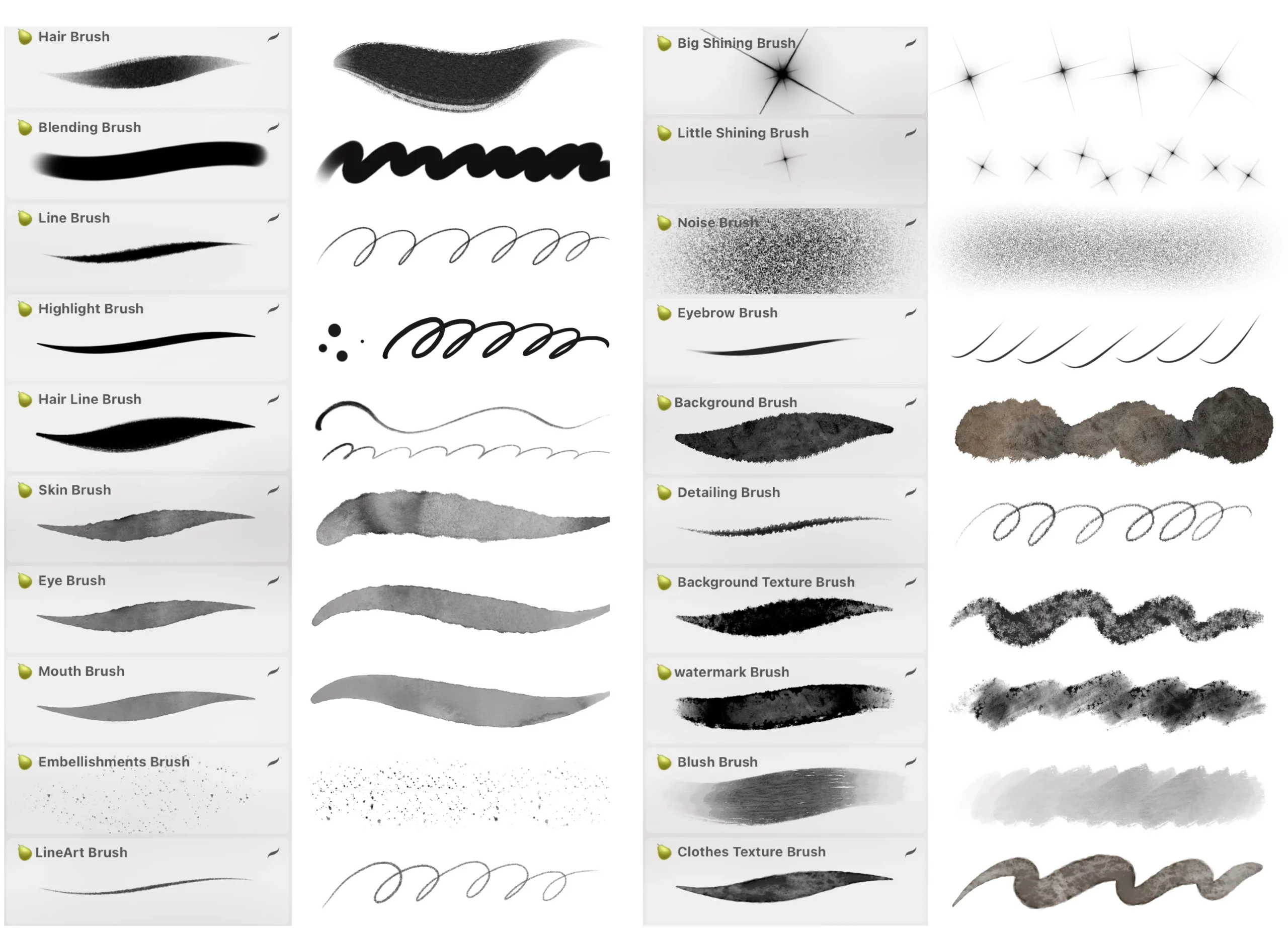 Procreate Texture Brushes by BigPear Liu: Advanced 3 procreate texture brushes by bigpear liu (1) 20680