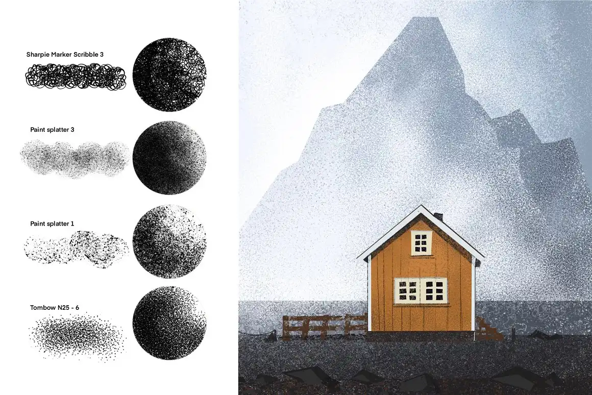 Procreate Texture Toolkit 6 procreate texture toolkit (1) 34947