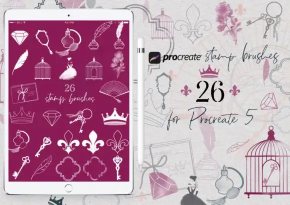 Procreate Vintage Stamp Brushes