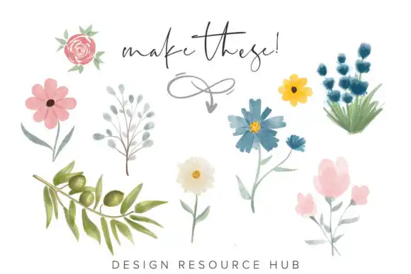 Procreate Watercolor Set, Stamps, Brushe 4 procreate watercolor set stamps brushe graphics 26170981 3 580x387 33026