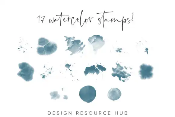 Procreate Watercolor Set, Stamps, Brushe 7 procreate watercolor set stamps brushe graphics 26170981 4 580x387 32806