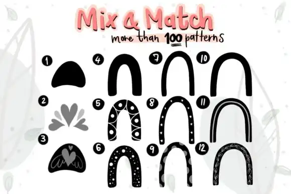 Procreate Brush, Rainbow Stamps, Brushes 3 procreate brush rainbow stamps brushes graphics 7591474 2 580x387 30799