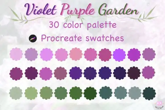 Purple Violet Procreate Color Palette