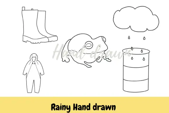 Rainy Procreate Hand Drawn Brush Stamps 4 rainy procreate hand drawn brush stamps 1 18019