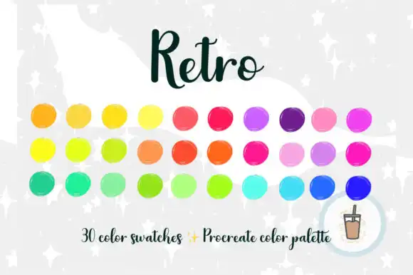 Retro 80s Baby Procreate Palette