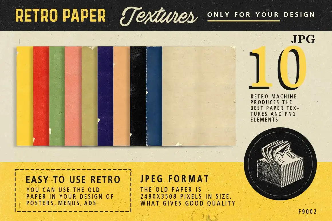 Retro Paper Textures 4 retro paper textures (1) 34164