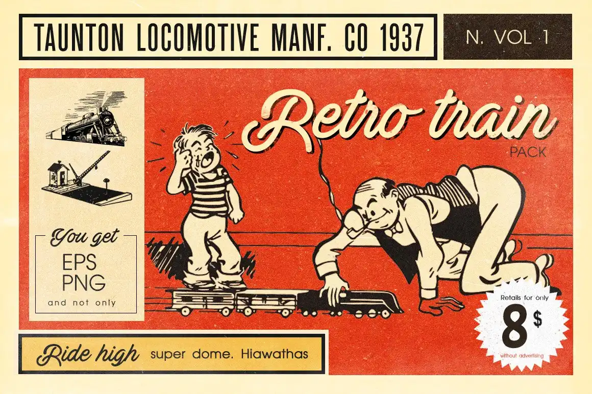 Retro Train Pack