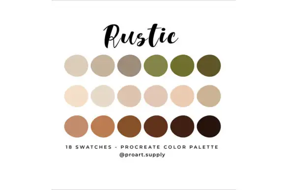 Rustic Procreate Color Palette