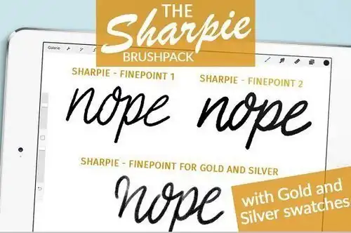SHARPIE Fine Point Brush Pack 4 sharpie fine point brush pack 30326