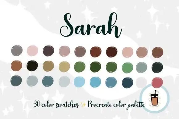 Sarah Boho Tones Procreate Palette