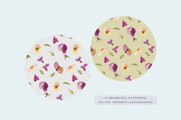 Seamless Patterns Collection Scrapbook 4 seamless patterns collection scrapbook 1 26879