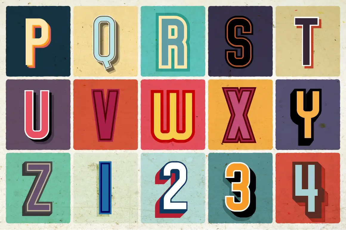 Sign Pro - Retro Vector Text Effects 11 sign pro retro vector text effects05 19190