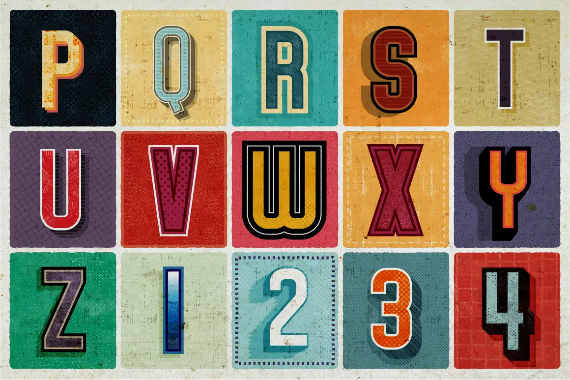 Sign Pro - Retro Vector Text Effects 7 sign pro retro vector text effects07 20071