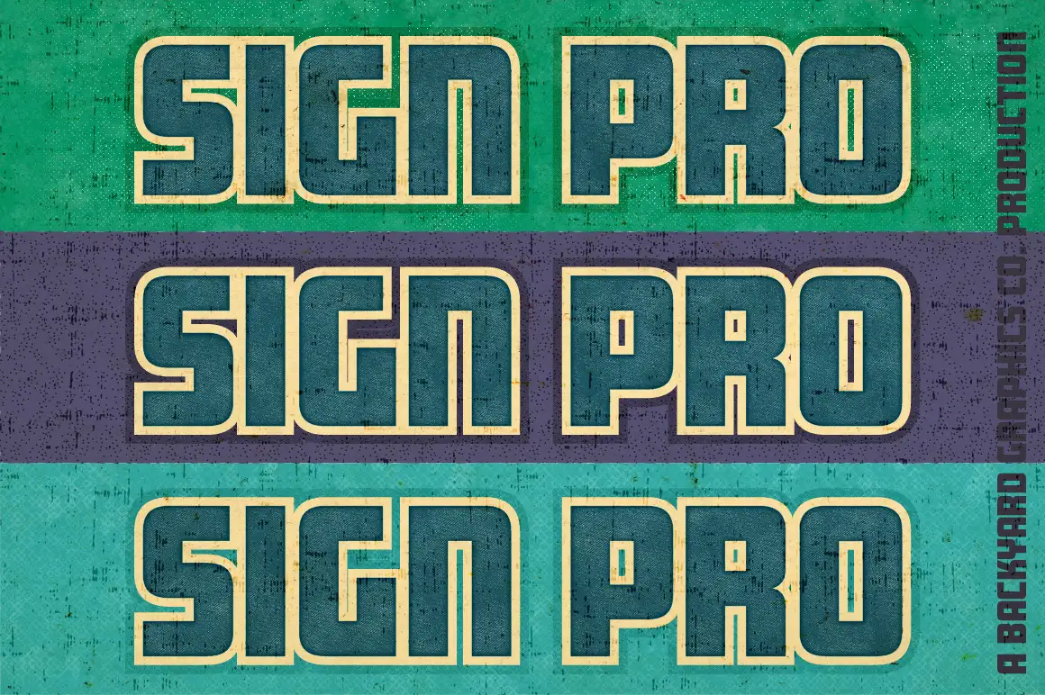 Sign Pro - Retro Vector Text Effects 4 sign pro retro vector text effects11 20232