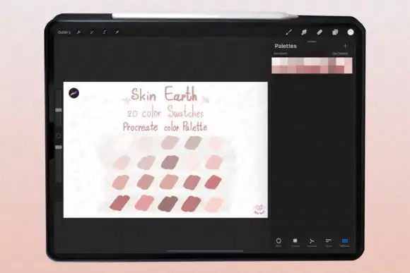 Skin Tone Beige Procreate Color Palette 3 skin tone beige procreate color palette1 32420