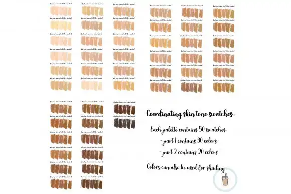 Skin Tones Bundle Procreate Palette 3 skin tones bundle procreate palette graphics 9140159 3 580x387 34148