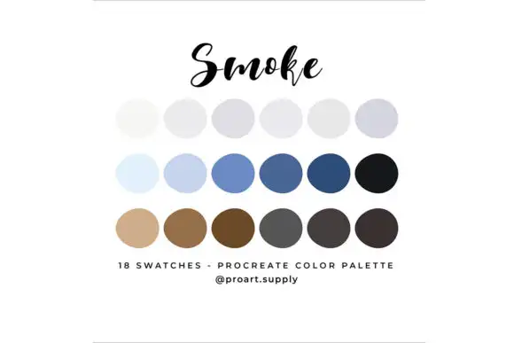 Smoke Procreate Color Palette