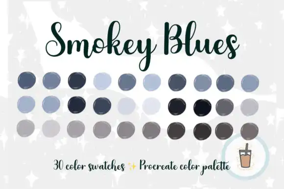 Smokey Blues Procreate Palette