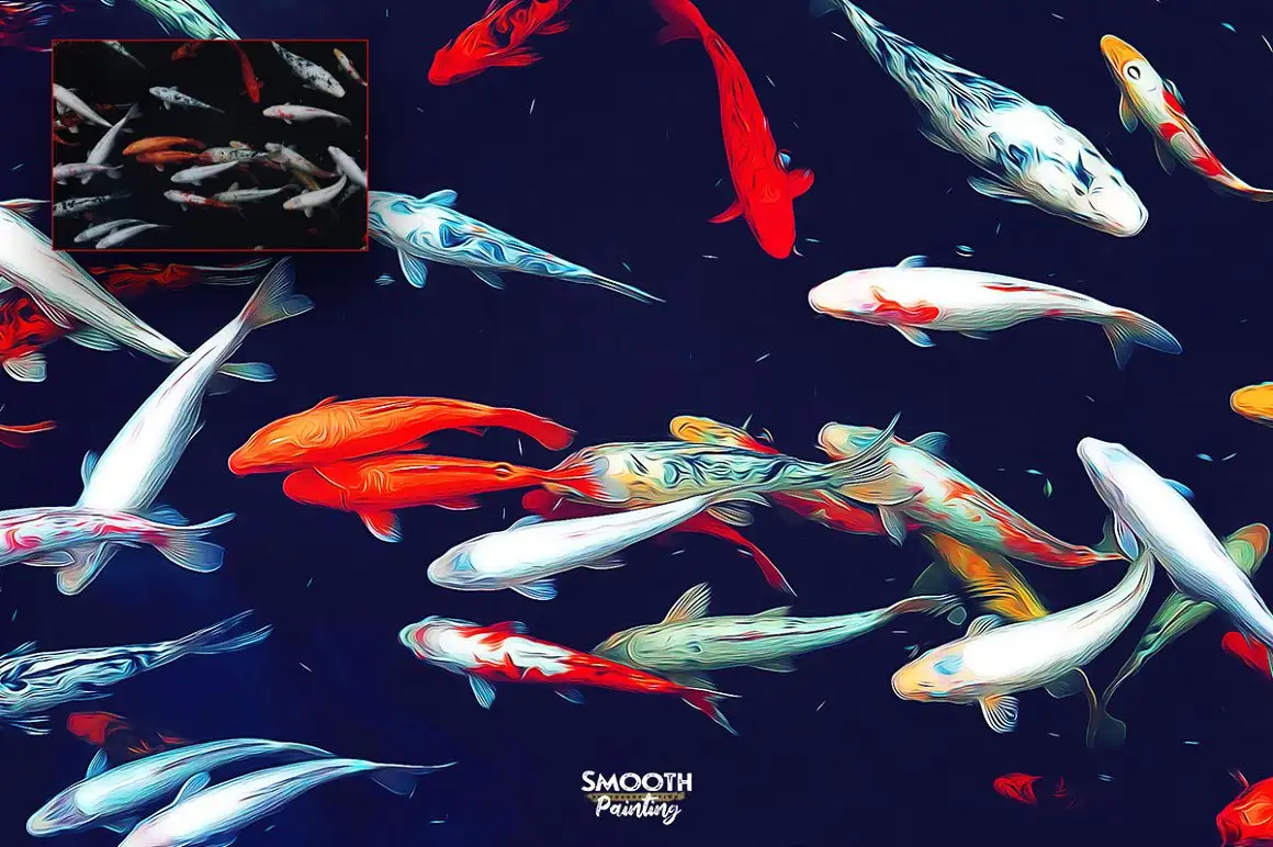 Smooth Painting Photoshop Action - Brushes Pack