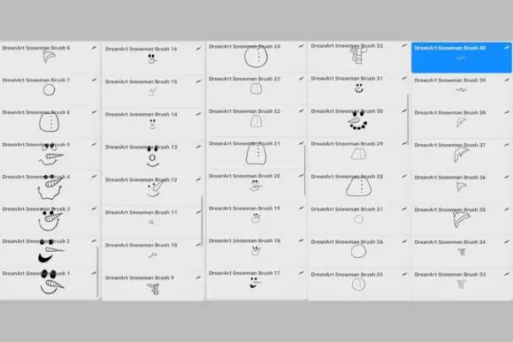 Snowman Maker Brushes for Procreate 3 snowman maker brushes for procreate 1 23769