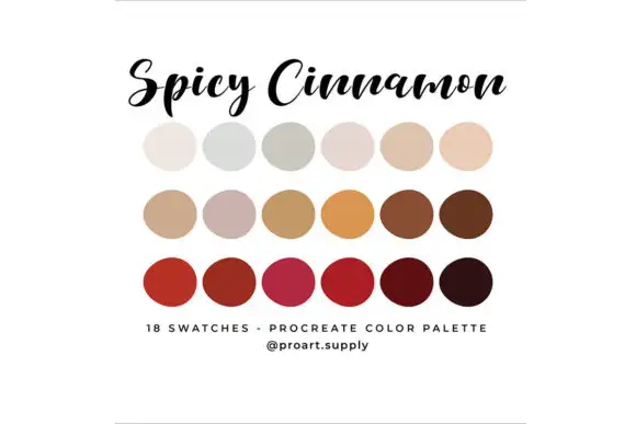 Spicy Cinnamon Procreate Color Palette