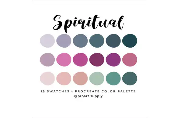 Spiritual Procreate Color Palette