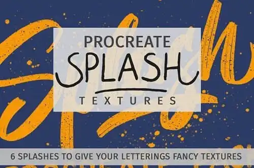 Splash Textures for Procreate App Brushes