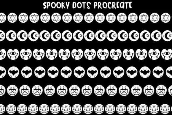 Spooky Dots Halloween Brushes