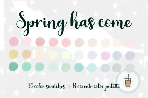 Spring Has Come Procreate Palette