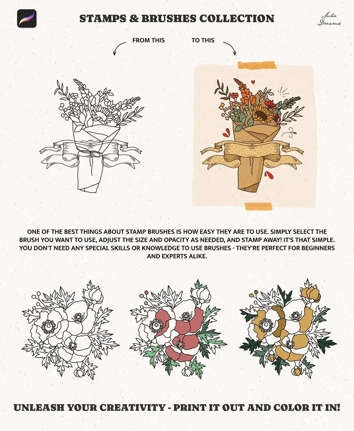 Stamps & Brushes Collection 7 stamps & brushes collection (11) 35086