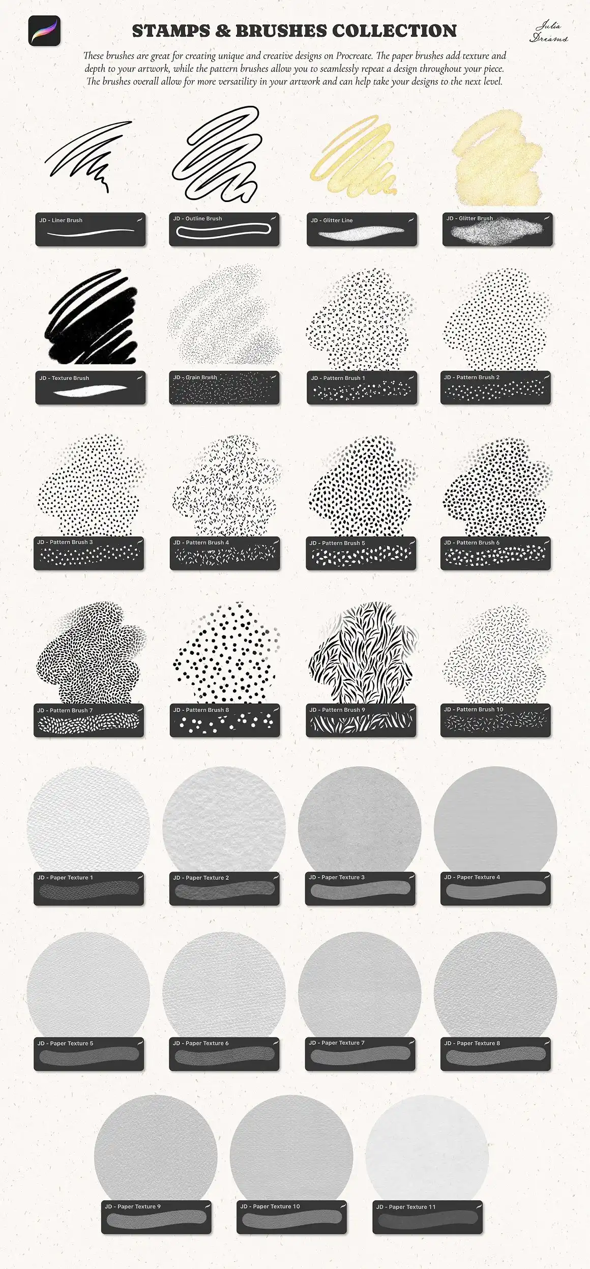 Stamps & Brushes Collection 3 stamps & brushes collection (17) 35161